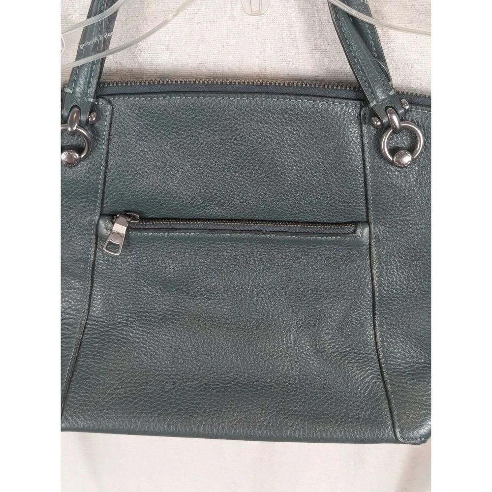 Coach Kacey Satchel Crossbody/Shoulder Bag Green Pebble Leather No. H2132-C6229